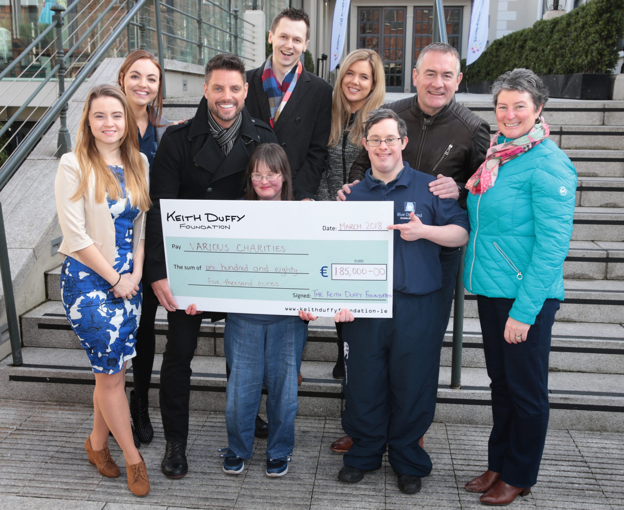 €80,000 donated to 3 charities